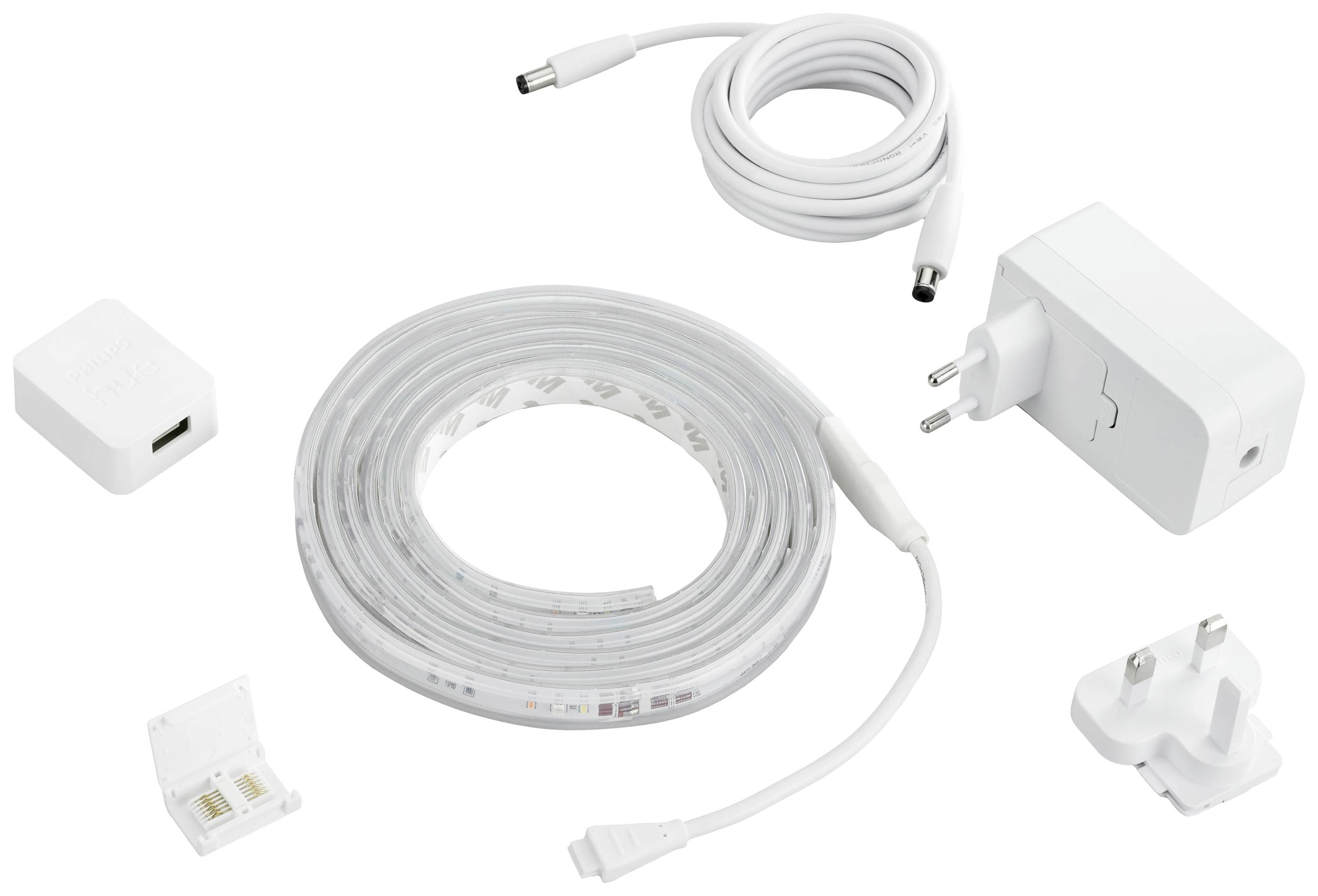 Philips Hue LED-Stripe 4064161310664 Lightstrip Plus +Hue Bridge LED fest eingebaut 20W