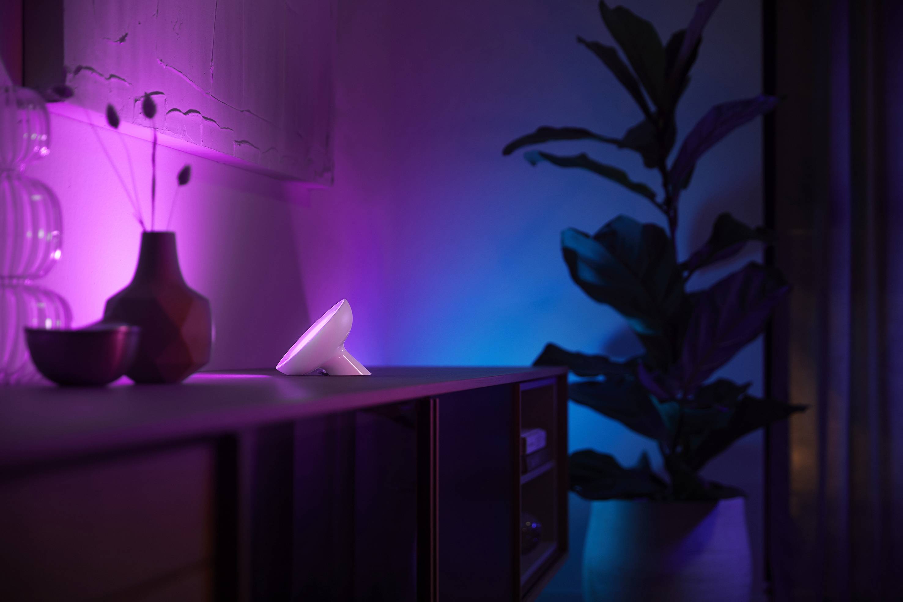 Philips Hue LED-Tischlampe 77098300 Bloom LED fest eingebaut 7.1 W