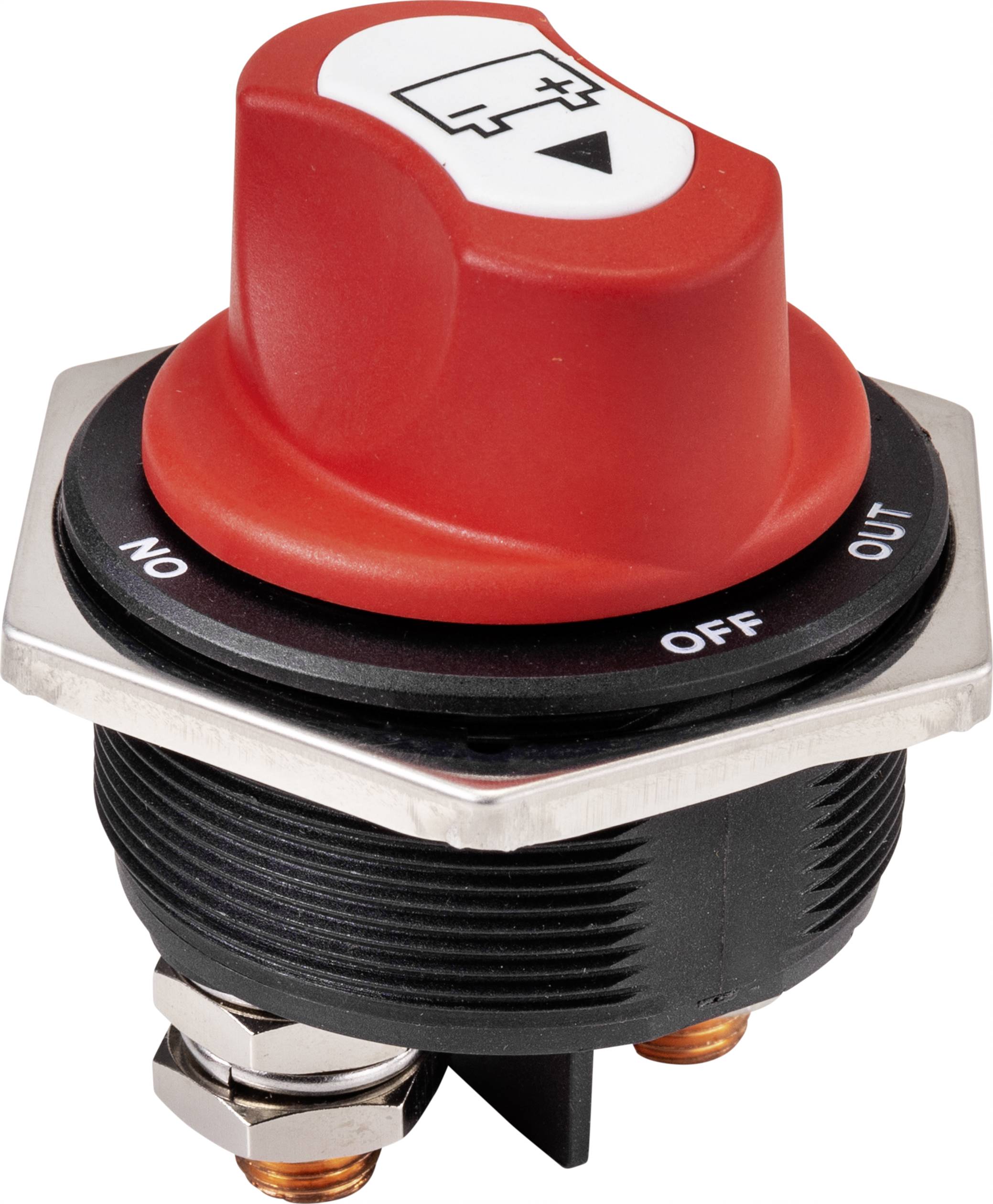 TRU COMPONENTS TC-9075592 Kfz-Batterieschalter 32 V/DC 300A 1 x Aus/Ein rastend IP56 1St.