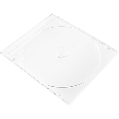 Basetech Etui à CD Slim BT-2268908 1 CD/DVD/Blu-Ray transparent Acrylique 25 pc(s)