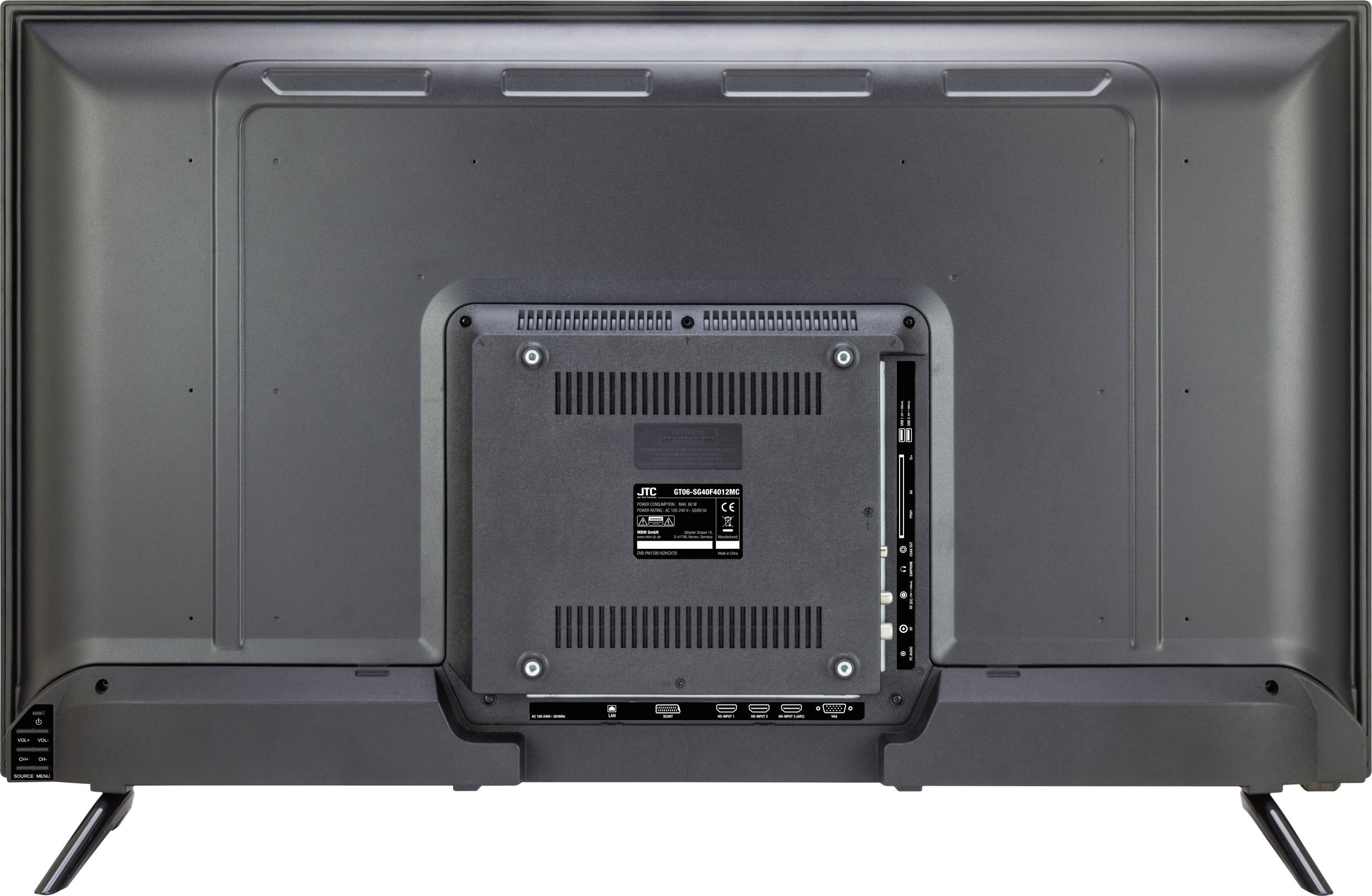 JTC S40F4012MC LED-TV 100 cm 39.5 Zoll EEK F (A - G) DVB-T2, DVB-C, DVB-S, Full HD, Smart TV, WLAN, CI+ Schwarz