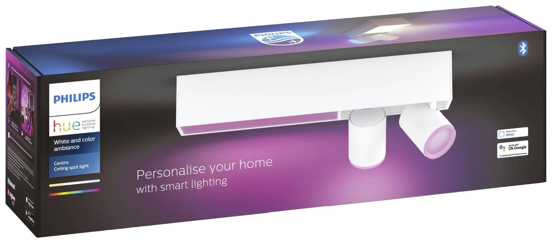 Philips LED LED Decken- und Wandleuchte 5061031P7 Centris GU10, LED fest eingebaut 22.4 W