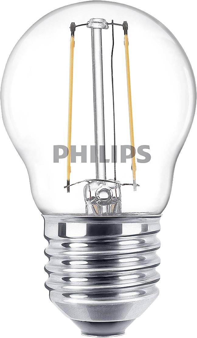 Philips LED 76329900 LED EEK F (A - G) E27 Tropfenform 2 W = 25 W Warmweiß (Ø x L) 4.5 cm x 7.8 cm