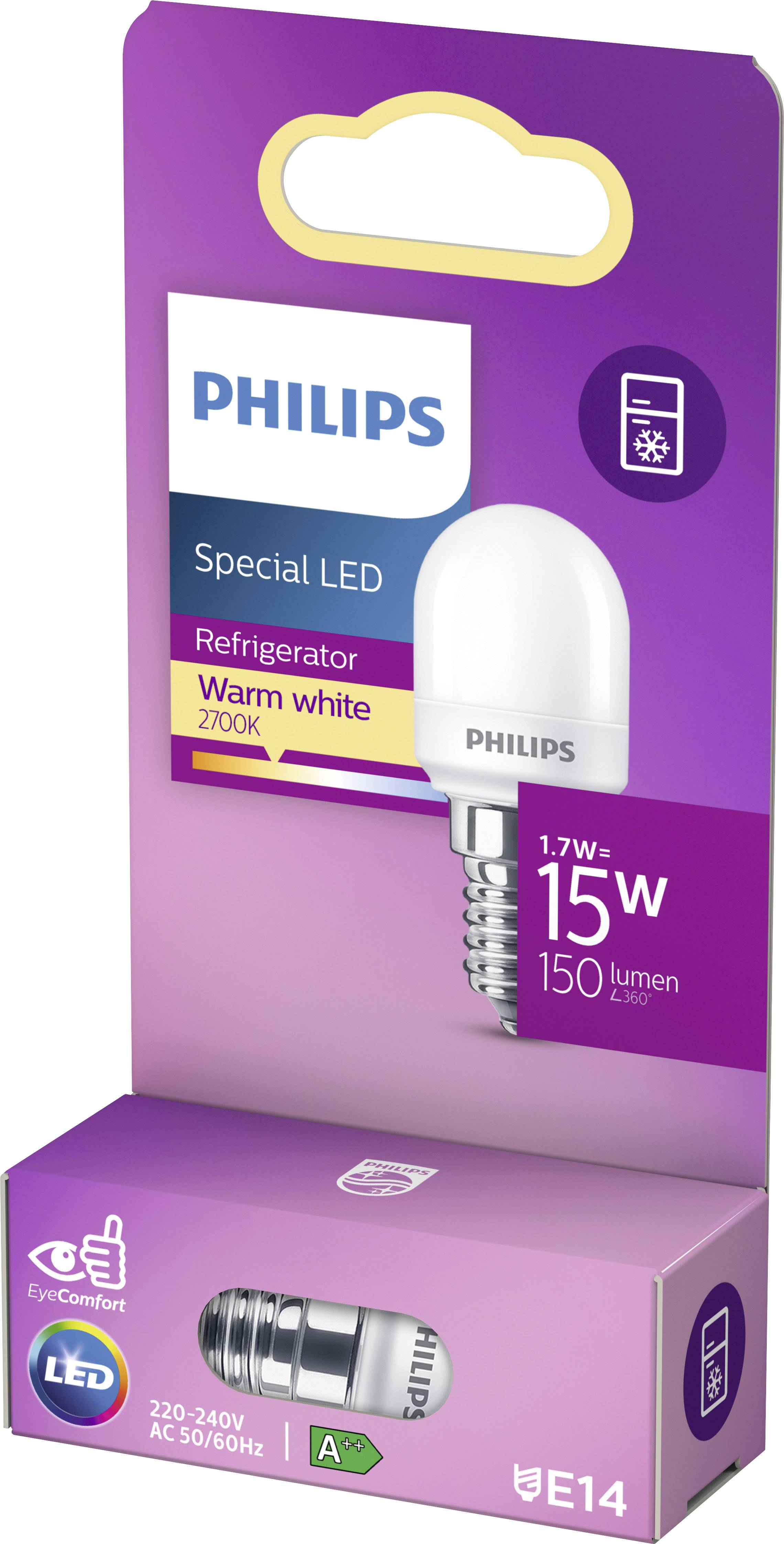Philips LED 77169000 LED EEK G (A - G) E14 Stabform 0.9W = 7W Warmweiß (Ø x L) 2.5cm x 5.9cm 1St.