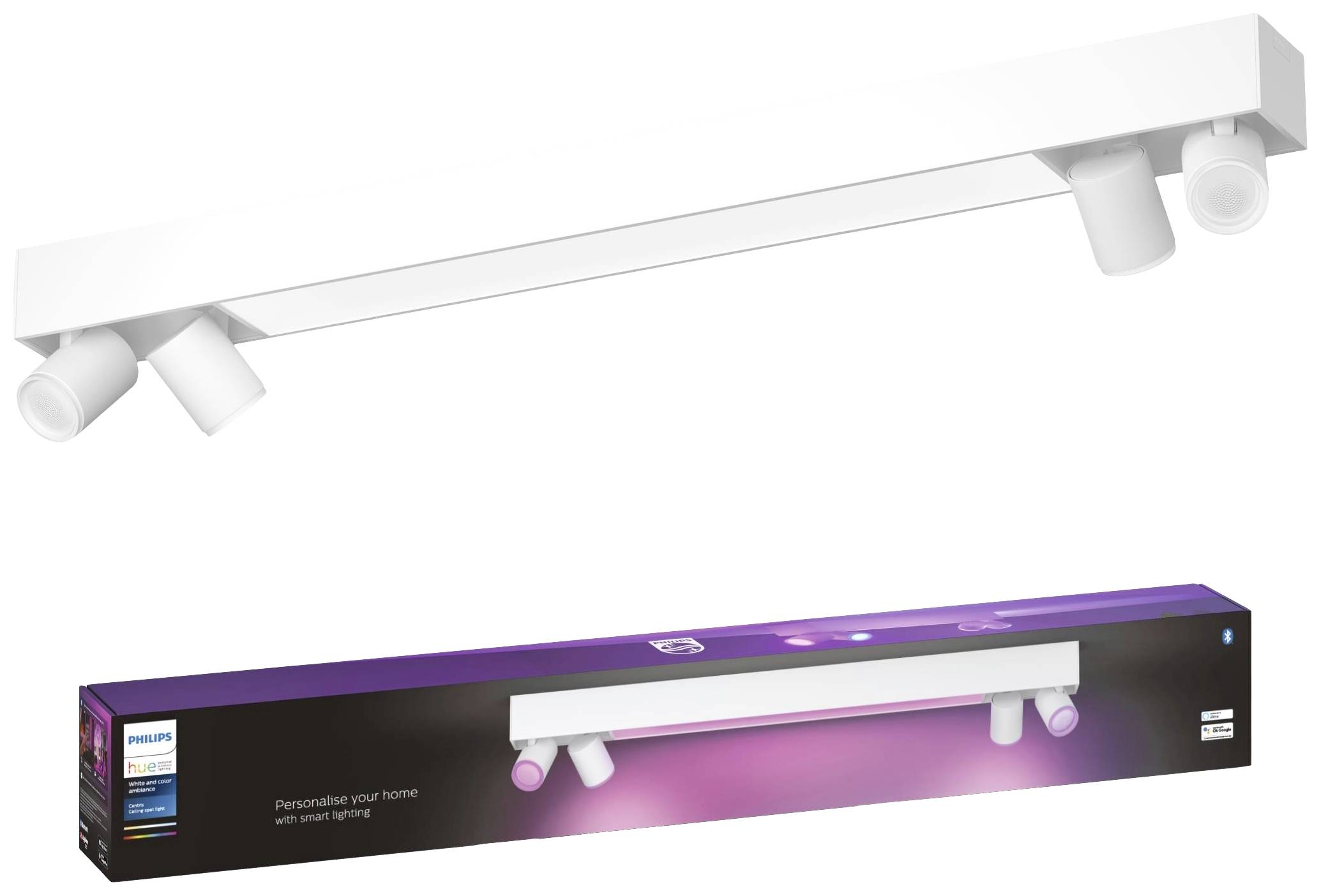 Philips LED LED Decken- und Wandleuchte 5060731P7 Centris GU10, LED fest eingebaut 62.8 W