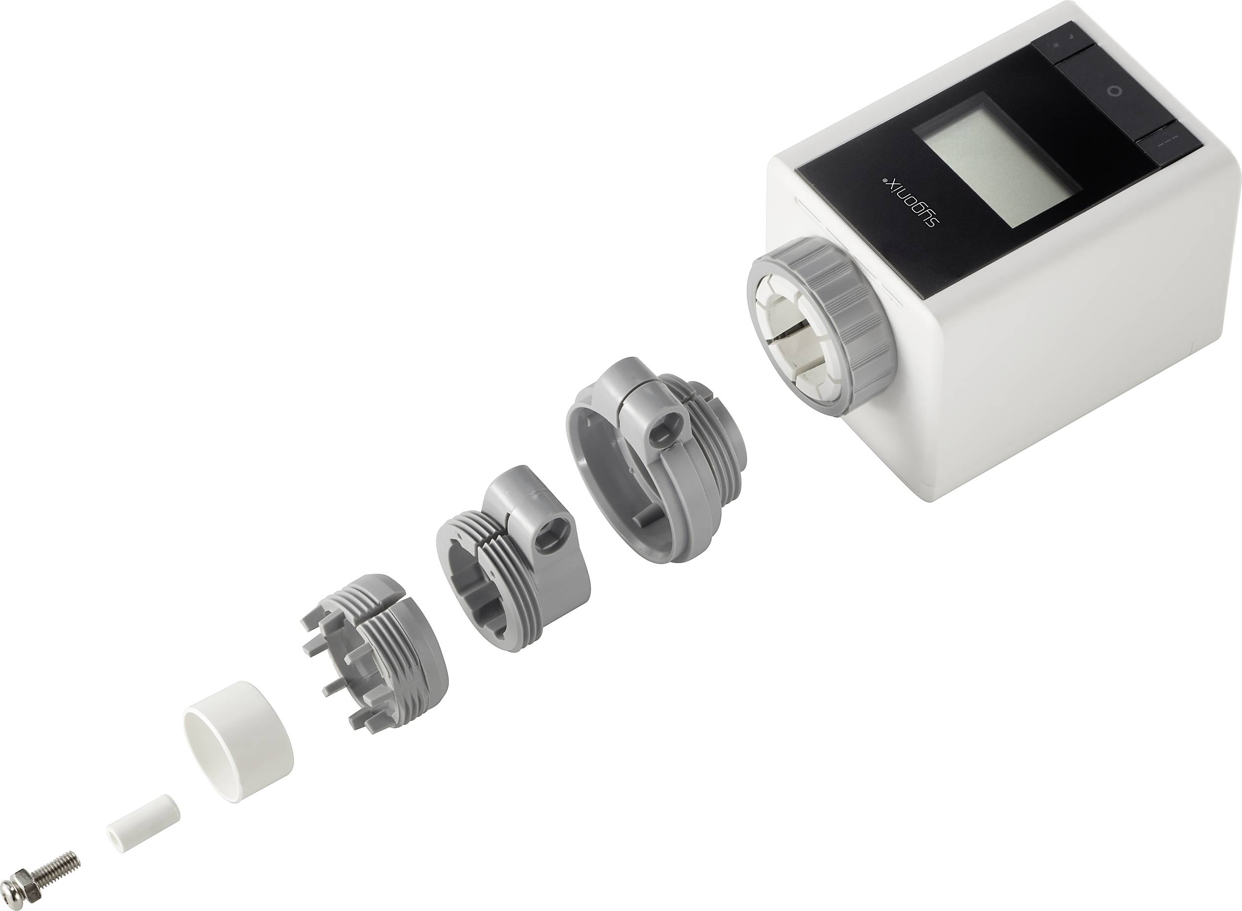 Sygonix SY-4538250 Heizkörperthermostat-Set elektronisch 2er Set 0.5 bis 29.5°C