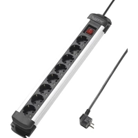 Sygonix SY-4538258 Steckdosenleiste 8fach Schwarz, Silber Schutzkontakt 1St. Sygonix SY-4538258 Steckdosenleiste 8fach Schwarz, Silber Schutzkontakt 1St.
