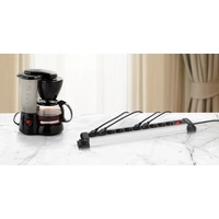 Sygonix SY-4538266 Steckdosenleiste mit Schalter 10fach Schwarz, Silber Schutzkontakt 1St. Sygonix SY-4538266 Steckdosenleiste mit Schalter 10fach Schwarz, Silber Schutzkontakt 1St.