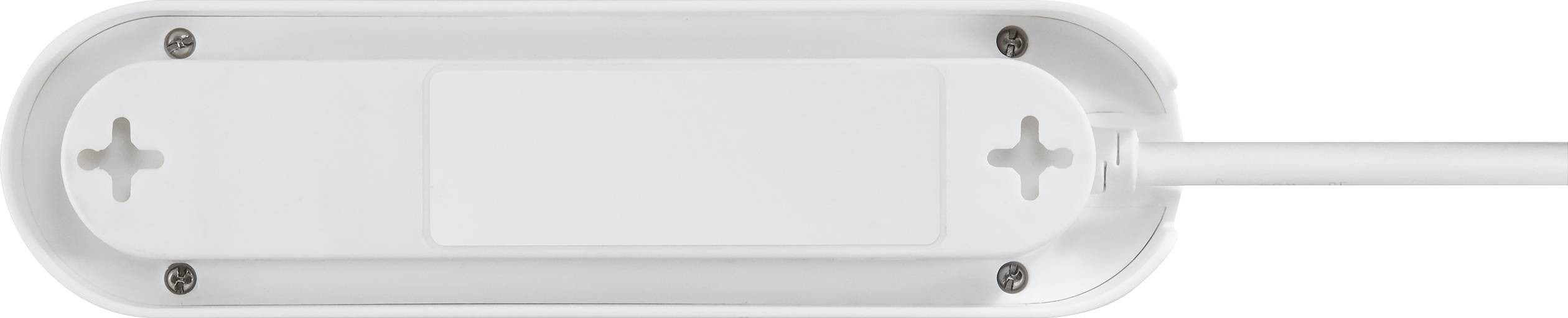 Sygonix SY-4538270 Steckdosenleiste mit Schalter 3fach Weiß, Schwarz Schutzkontakt 1St.