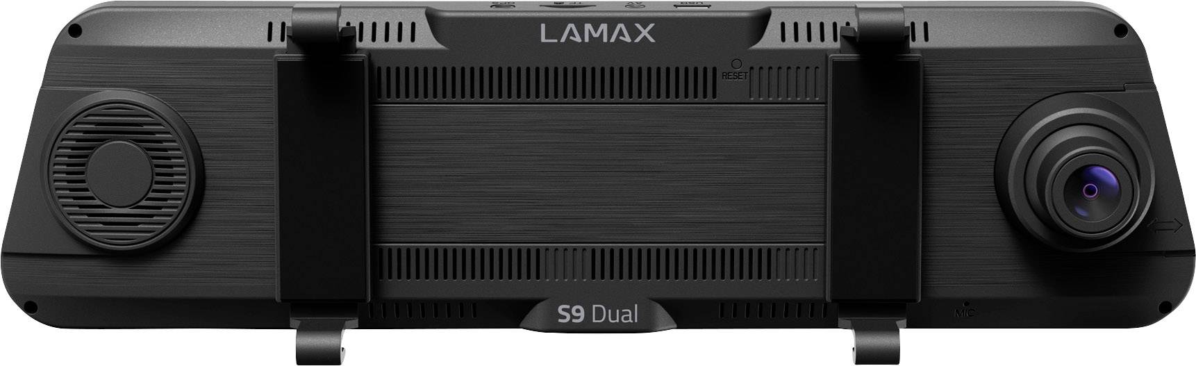 Lamax S9 Dual Rückfahrkamera, Dashcam mit GPS Blickwinkel horizontal max.=150 ° Akku, Auffahrwarner, Display, Dual-Kamera, Fahrspurassistent, Rüc