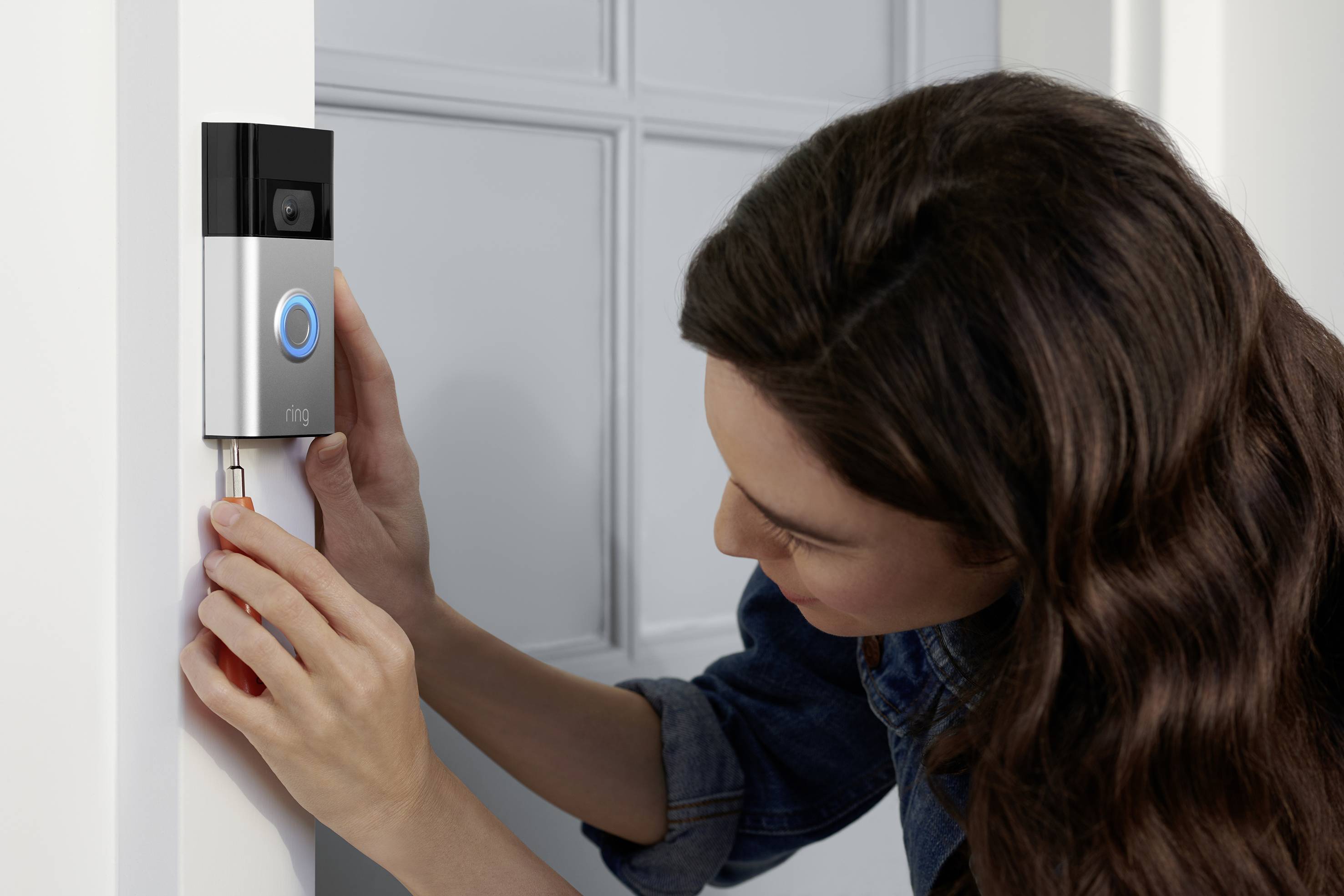 Ring 8VR1SZ-VEU0 IP-Video-Türsprechanlage Video Doorbell 2. Gen WLAN Außeneinheit 1 Familienhaus Venetian-Bronze