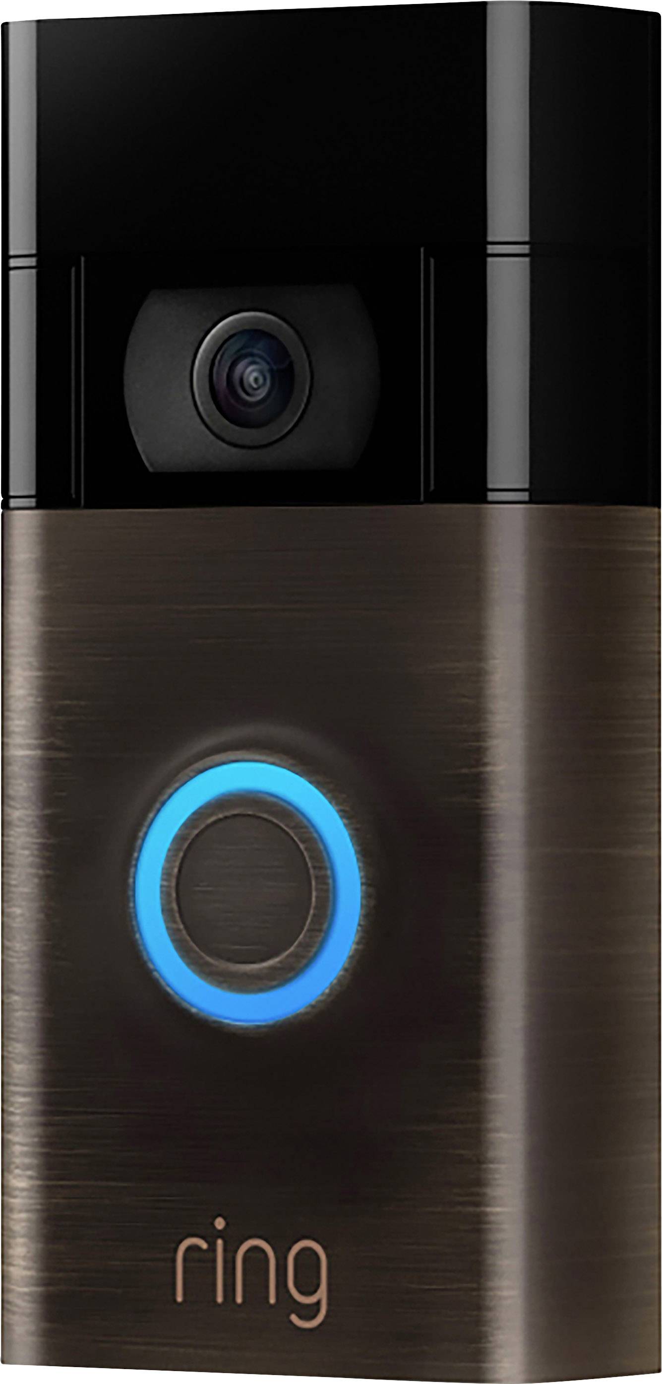 Ring 8VR1SZ-VEU0 IP-Video-Türsprechanlage Video Doorbell 2. Gen WLAN Außeneinheit 1 Familienhaus Venetian-Bronze