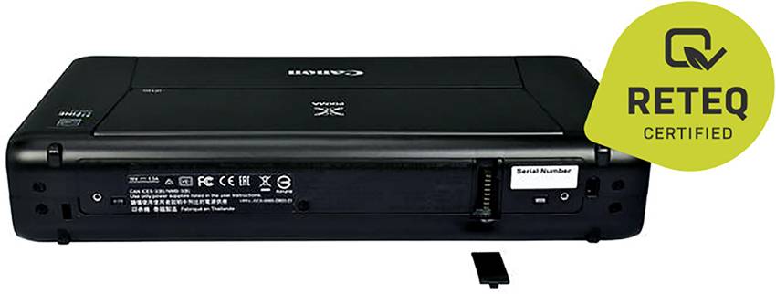 Canon PIXMA P110 Farb Tintenstrahl Drucker (generalüberholt) (sehr gut) A4 Drucker WLAN, Akku-Betrieb