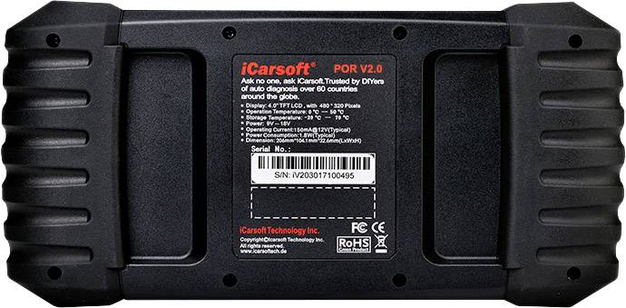 Icarsoft POR V2.0 OBD II Diagnosetool icpor2 Passend für (Auto-Marke): Porsche uneingeschränkt
