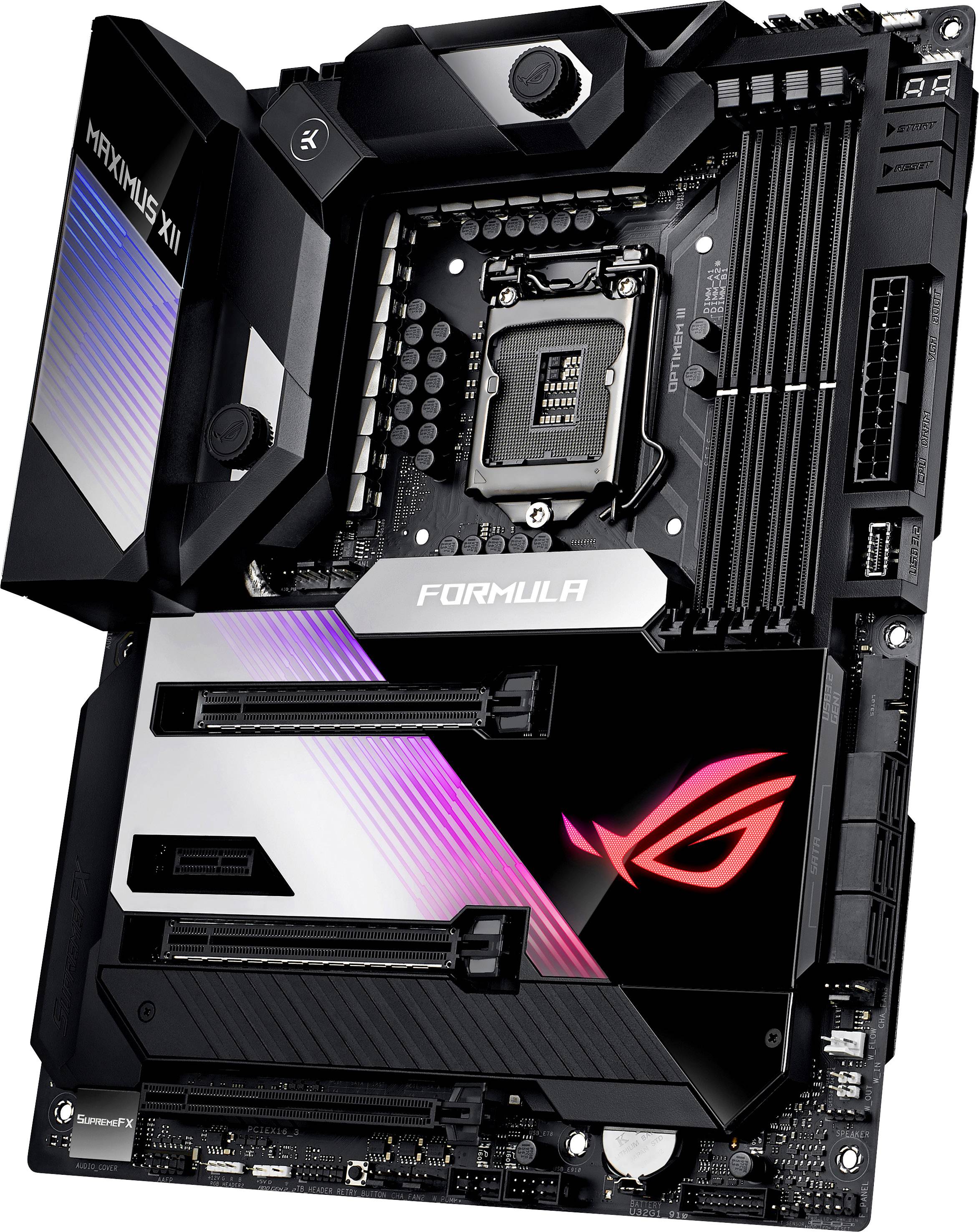 Asus ROG MAXIMUS XII FORMULA Mainboard Sockel (PC) Intel® 1200 Formfaktor (Details) ATX Mainboard-Chipsatz Intel® Z490