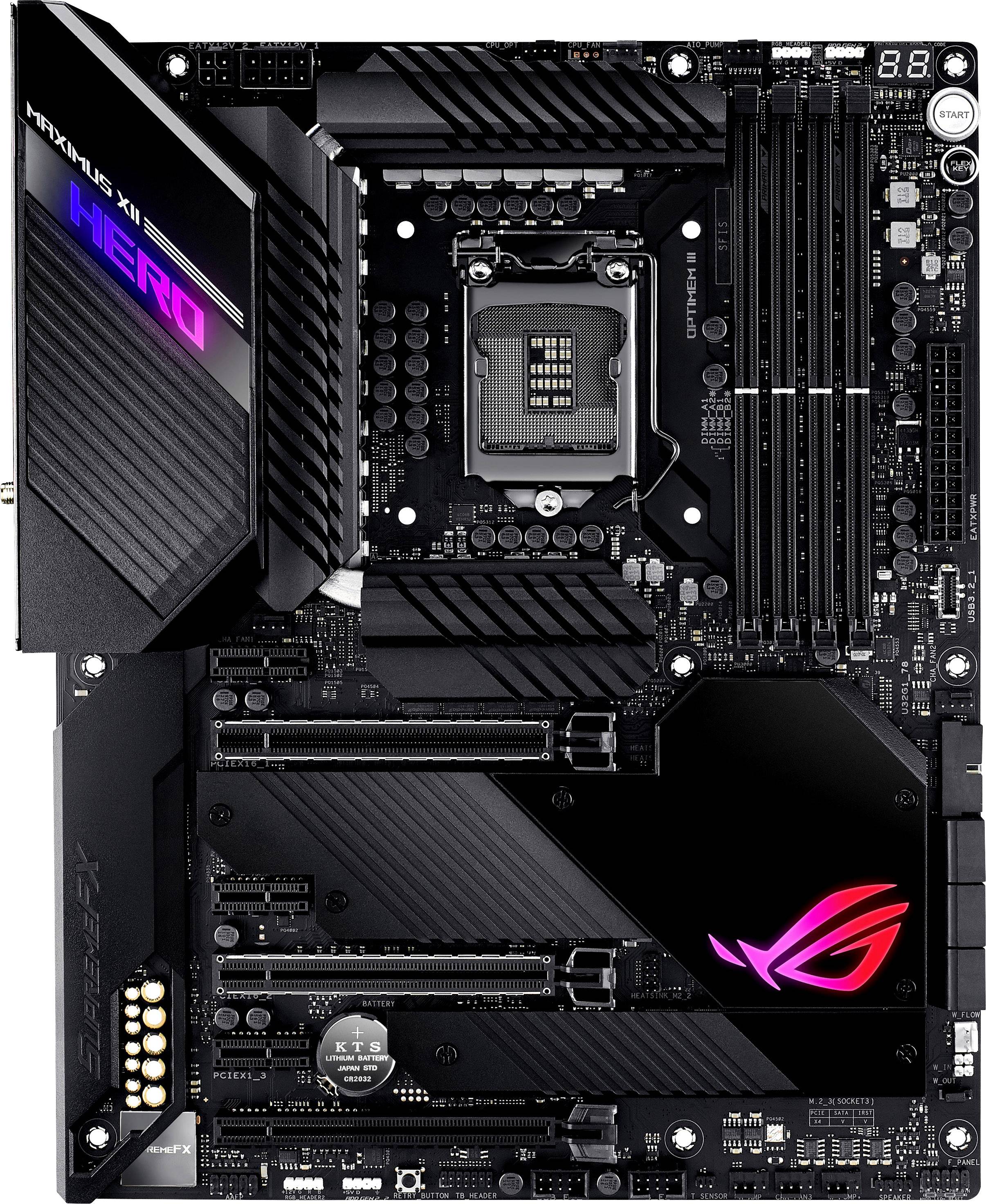 Asus ROG MAXIMUS XII HERO (WI-FI) Mainboard Sockel (PC) Intel® 1200 Formfaktor (Details) ATX Mainbo
