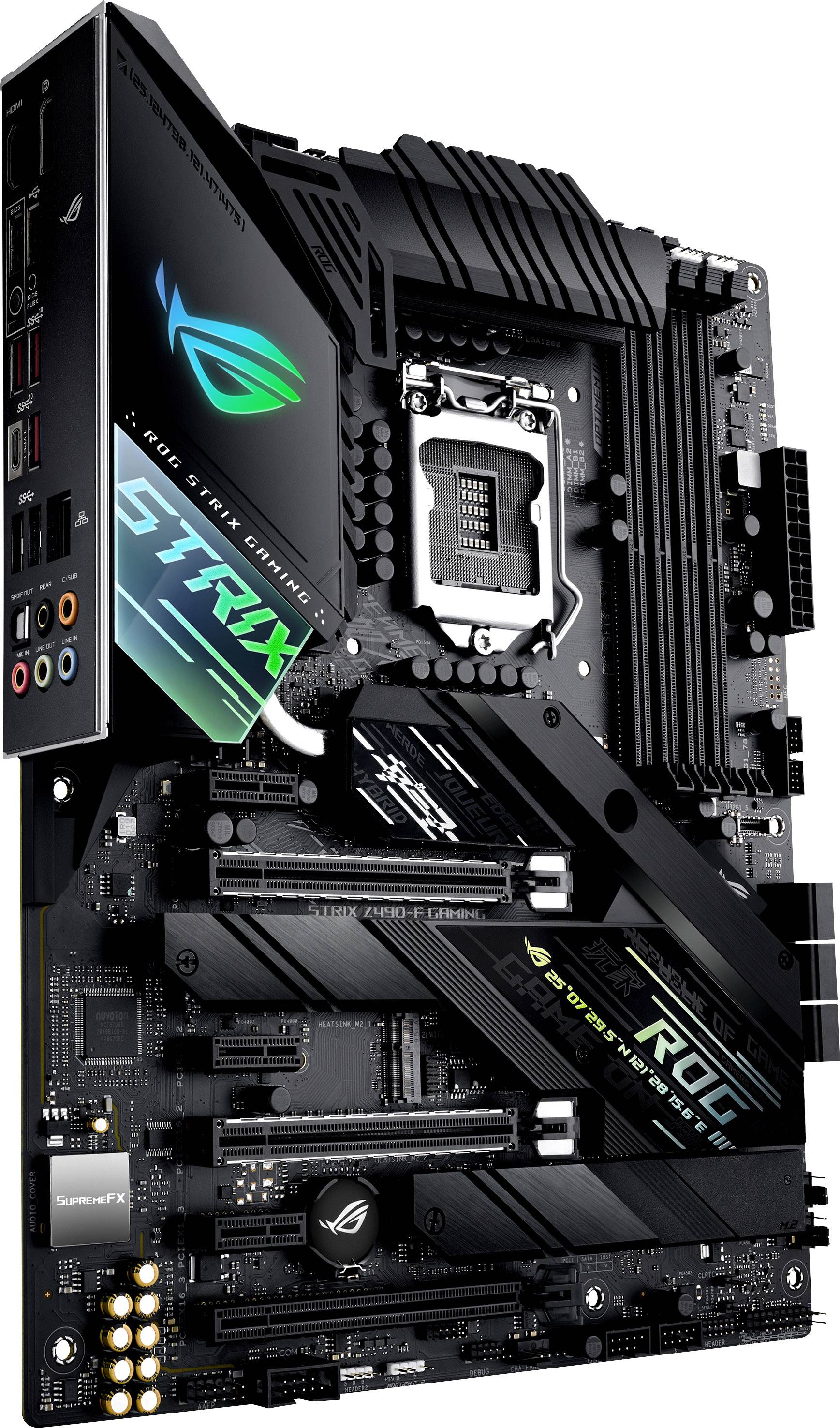 Asus ROG STRIX Z490-F GAMING Mainboard Sockel (PC) Intel® 1200 Formfaktor (Details) ATX Mainboard-Chipsatz Intel® Z490