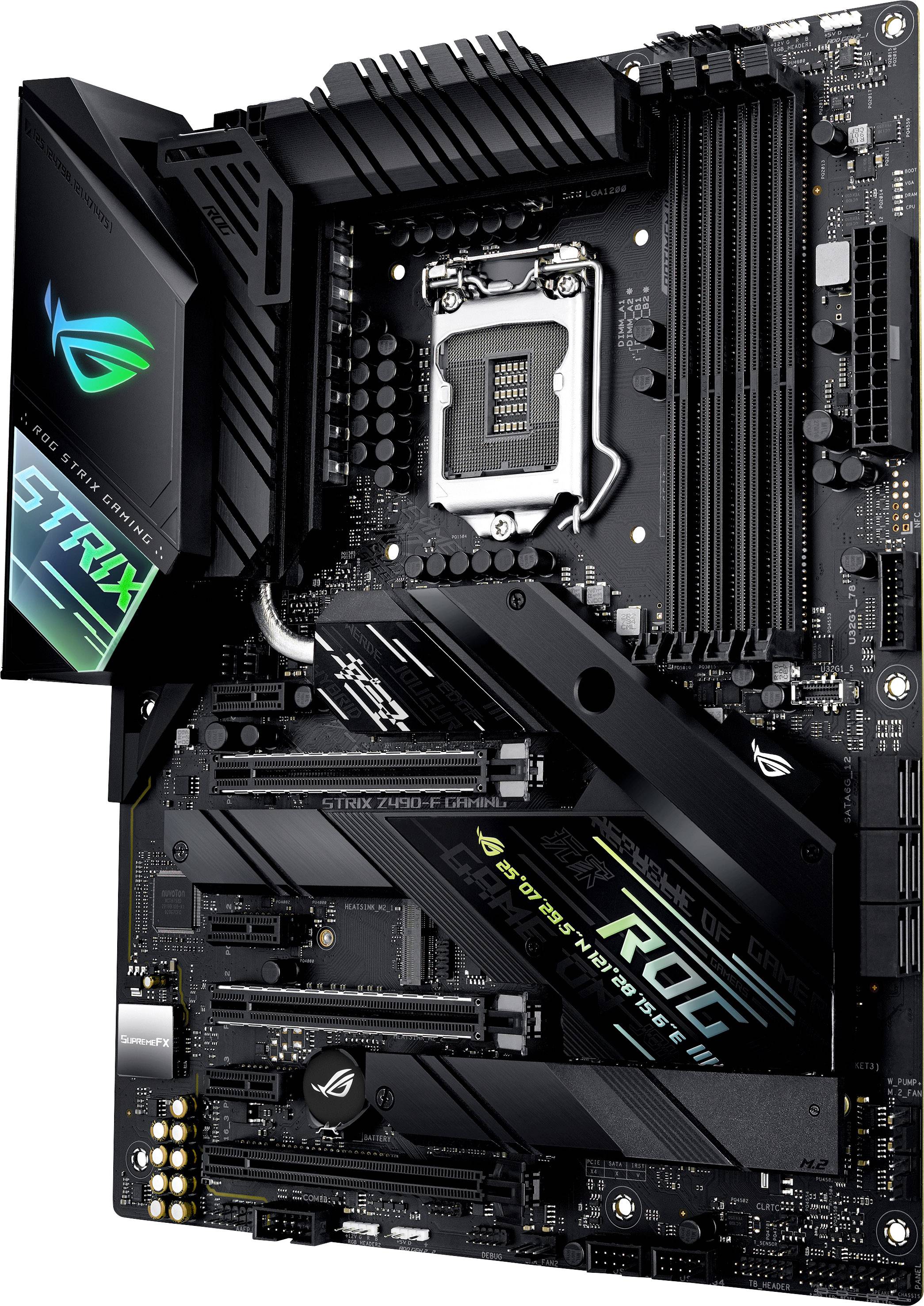 Asus ROG STRIX Z490-F GAMING Mainboard Sockel (PC) Intel® 1200 Formfaktor (Details) ATX Mainboard-Chipsatz Intel® Z490