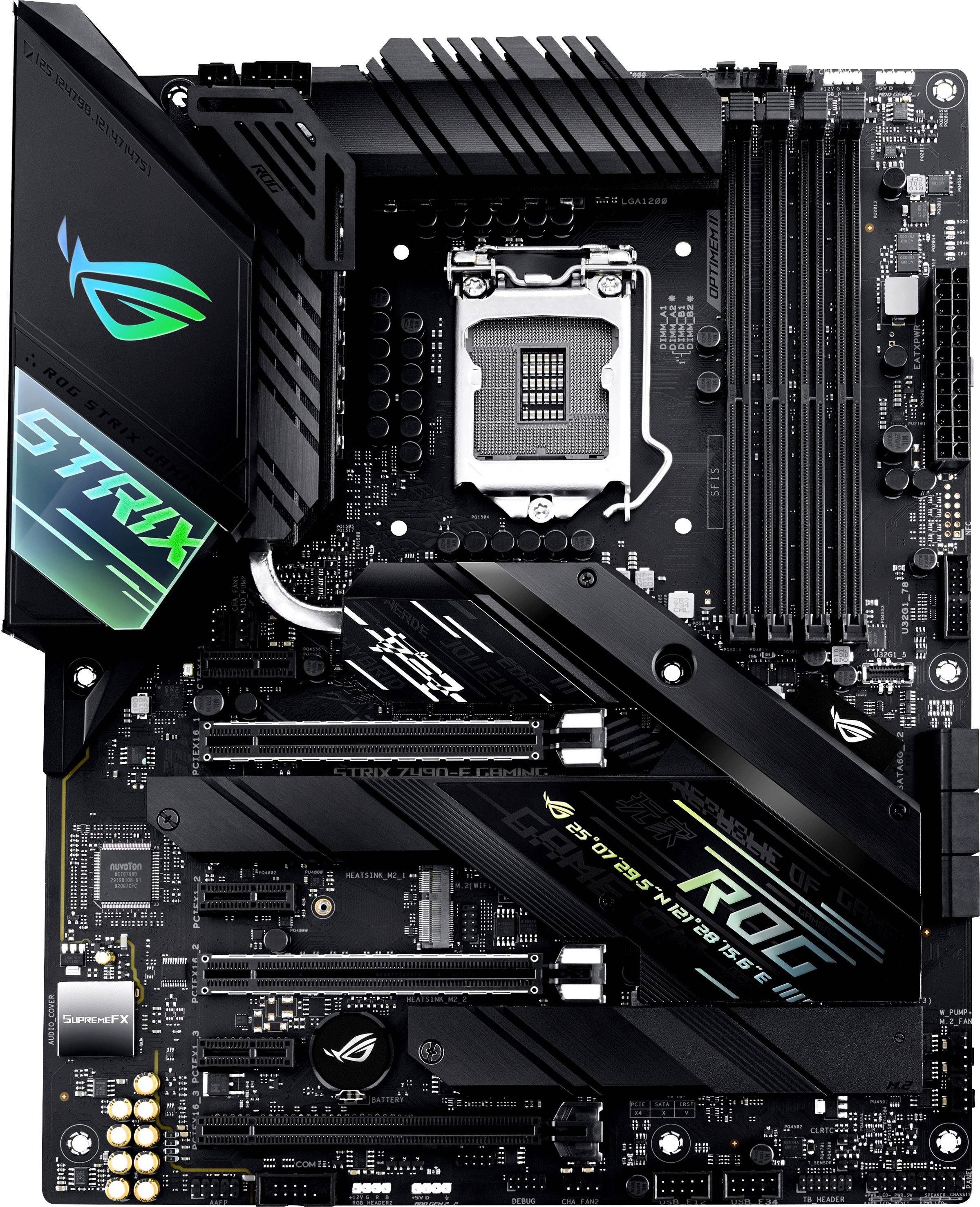 Asus ROG STRIX Z490-F GAMING Mainboard Sockel (PC) Intel® 1200 Formfaktor (Details) ATX Mainboard-Chipsatz Intel® Z490