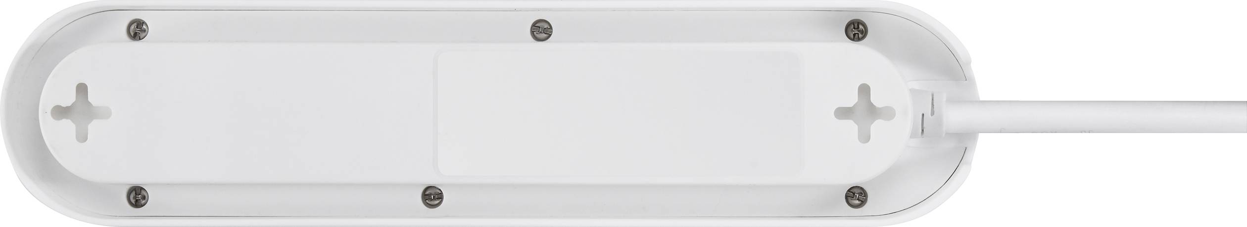 Sygonix SY-4538534 Steckdosenleiste mit Schalter 3fach Weiß, Schwarz Schutzkontakt 1St.