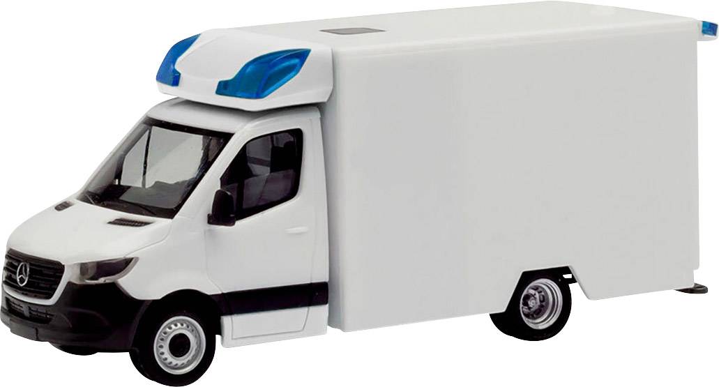 Herpa 013826 H0 Einsatzfahrzeug Modell Mercedes Benz Sprinter 18 Fahrtec RTW (neuer Aufbau), weiß