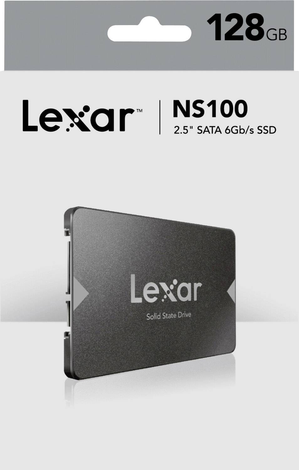 Lexar NS100 128 GB Interne SATA SSD 6.35 cm (2.5 Zoll) SATA 6 Gb/s LNS100-128RB