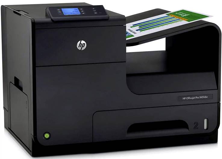 HP Officejet X451 Monochrom Mono-Tintenstrahldrucker B-Ware (Geöffnete Neuware) A4 Drucker