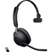 Jabra Evolve2 65 monaural téléphone Micro-casque supra-auriculaire Bluetooth Mono noir volume réglable, Affichage de la charge de
