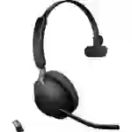 Jabra Evolve2 65 monaural On Ear Headset Bluetooth® Stereo Schwarz Lautstärkeregelung, Batterieladeanzeige Jabra Evolve2 65 monaural On Ear Headset Bluetooth® Stereo Schwarz Lautstärkeregelung, Batterieladeanzeige