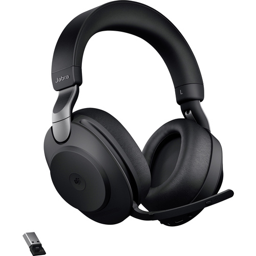 Jabra Evolve 2 85 Over Ear Headset Bluetooth®, kabelgebunden Stereo Schwarz Mikrofon-Rauschunterdrü