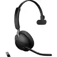 Jabra Evolve2 65 monaural On Ear Headset Bluetooth® Mono Schwarz Lautstärkeregelung, Batterieladeanzeige, Mikrofon-Stummschaltung Jabra Evolve2 65 monaural On Ear Headset Bluetooth® Mono Schwarz Lautstärkeregelung, Batterieladeanzeige, Mikrofon-Stummschaltung
