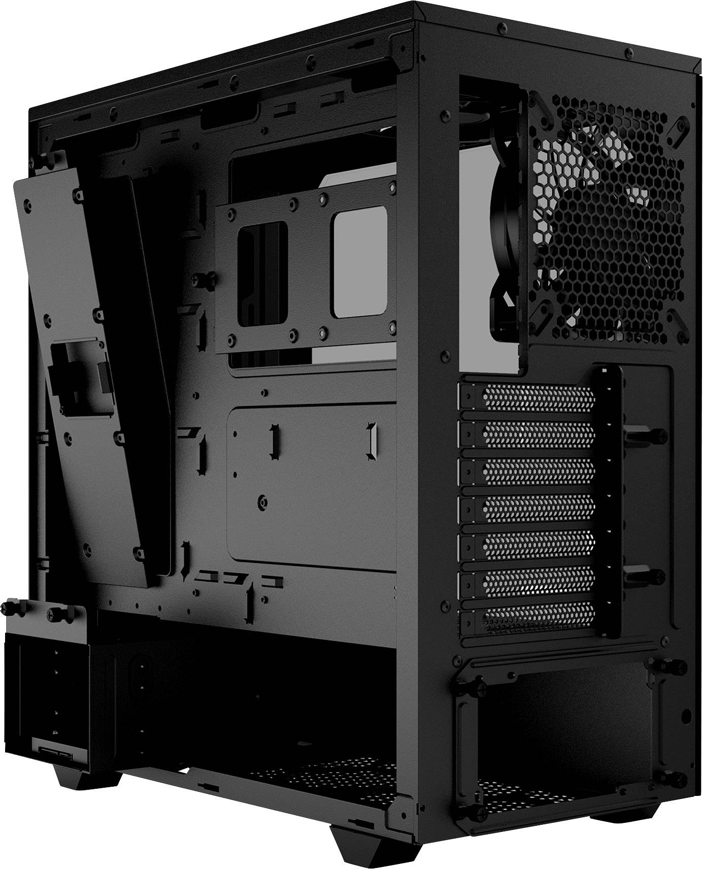 BeQuiet PURE BASE 500DX Midi-Tower PC-Gehäuse Schwarz 3 vorinstallierte Lüfter, Integrierte Beleuchtung, Seitenfenster