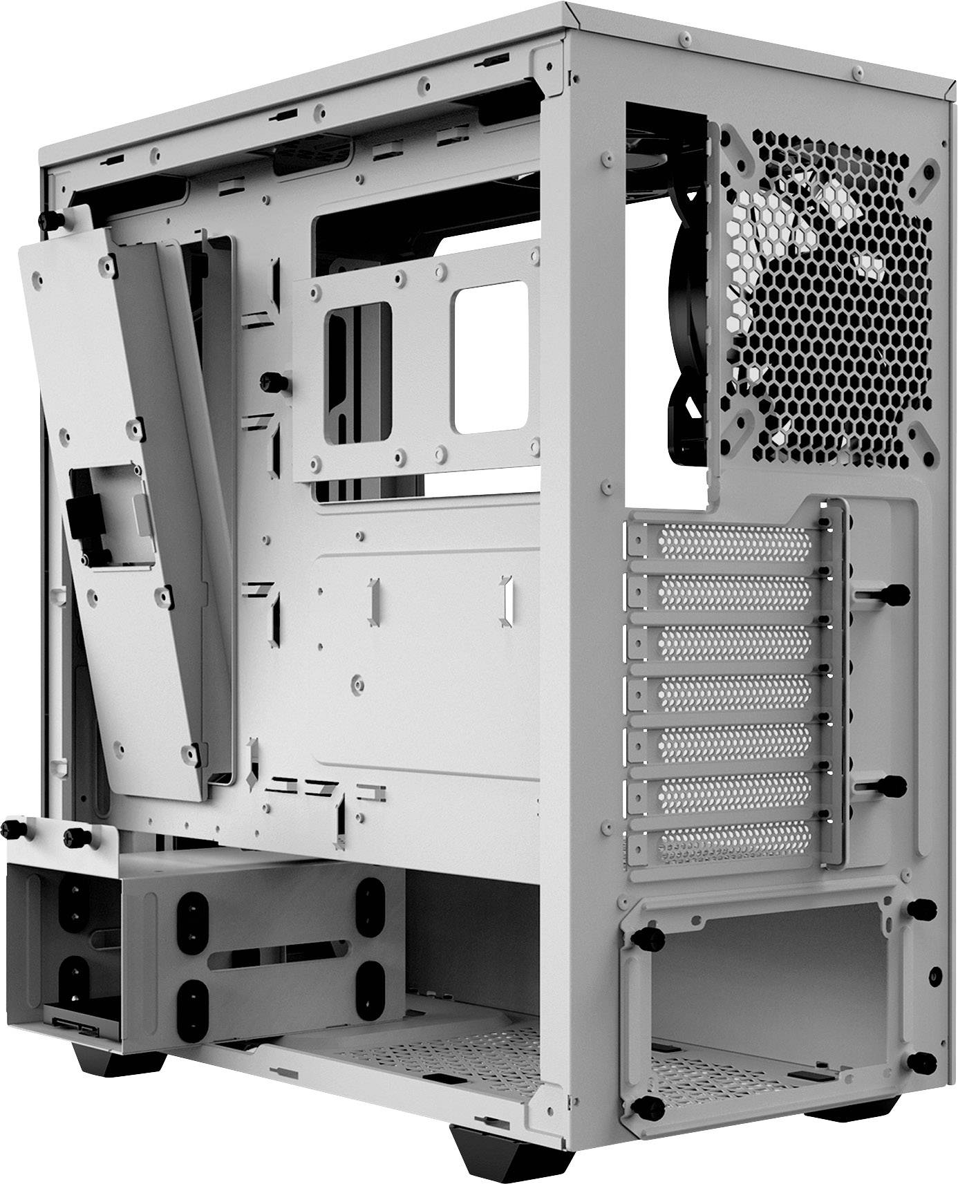 BeQuiet PURE BASE 500DX Midi-Tower PC-Gehäuse Weiß 3 vorinstallierte Lüfter, Integrierte Beleuchtung, Seitenfenster, Staubfilter