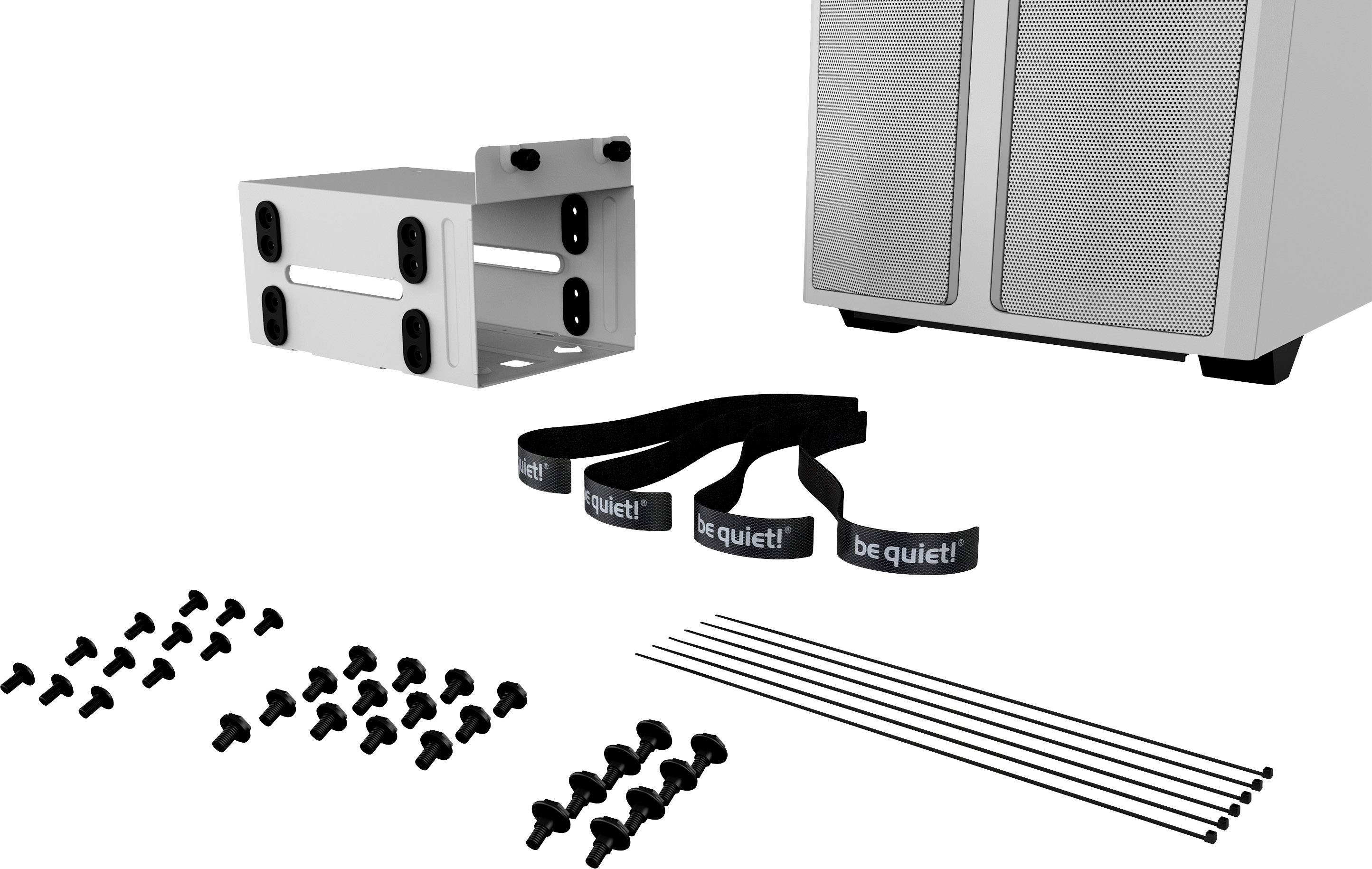 BeQuiet PURE BASE 500DX Midi-Tower PC-Gehäuse Weiß 3 vorinstallierte Lüfter, Integrierte Beleuchtung, Seitenfenster, Staubfilter