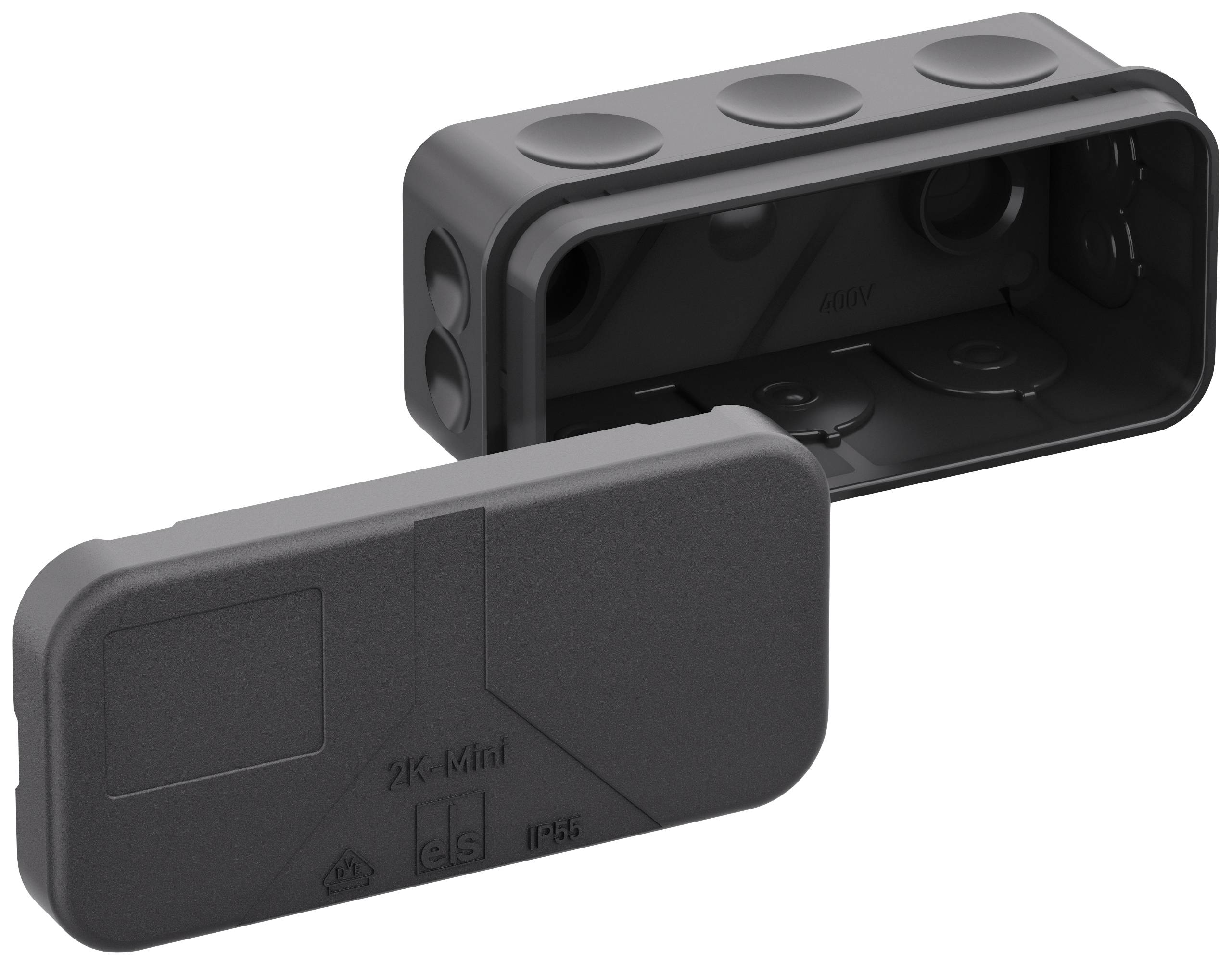 Spelsberg 34420801 Verbindungsdose (L x B x H) 43 x 89 x 38 mm Schwarz IP55 10 St.