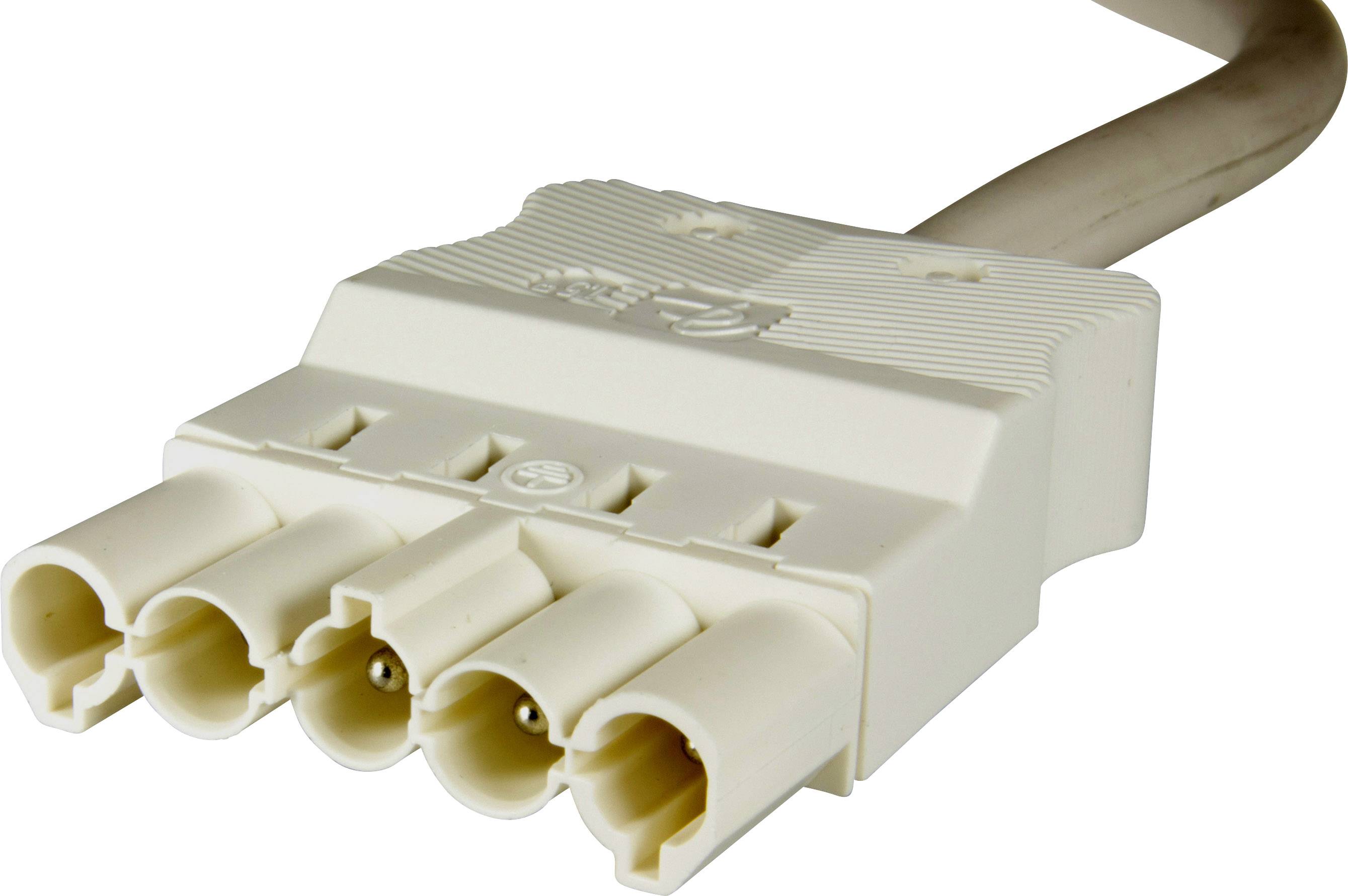 Adels-Contact 96285510 Netz-Anschlusskabel offene Kabelenden - Netz-Stecker Gesamtpolzahl: 4 + PE Weiß 1.00m 30St.