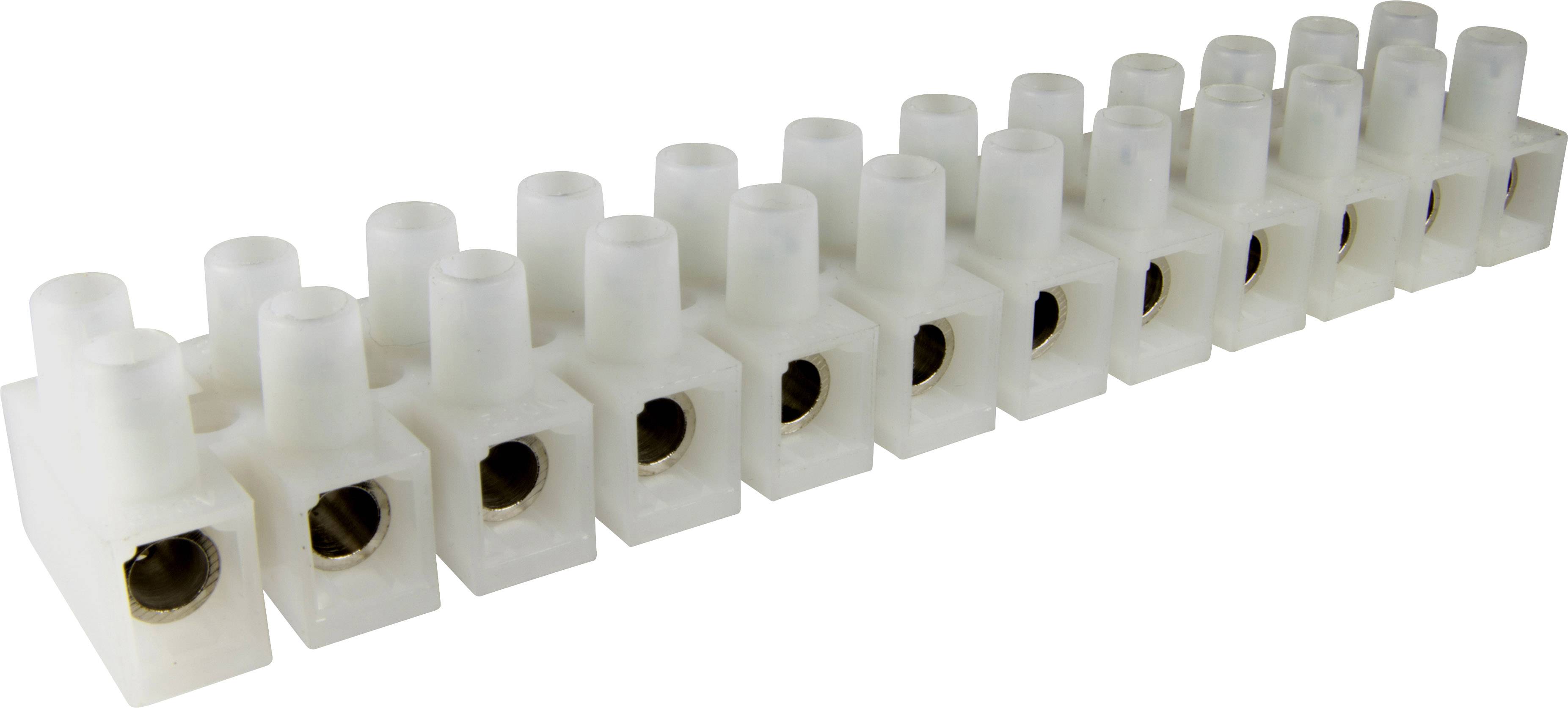 Adels-Contact 128212 Lüsterklemme flexibel: 0.5-16mm² starr: - Polzahl: 12 20 St. Natur