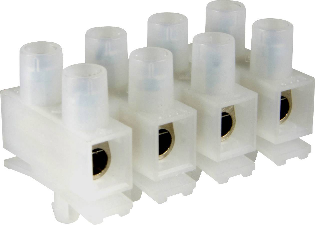 Adels-Contact 124404 Lüsterklemme flexibel: 0.5-6mm² starr: - Polzahl: 4 1000 St. Natur