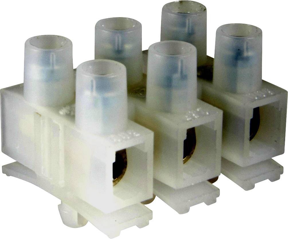 Adels-Contact 124203 Lüsterklemme flexibel: 0.5-6mm² starr: - Polzahl: 3 1000 St. Natur