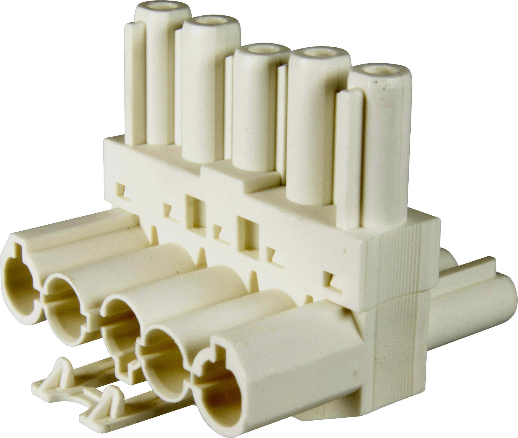 Adels-Contact 167155 T-Verteiler T-Verteiler Gesamtpolzahl: 5 + PE 20A Weiß 100St.