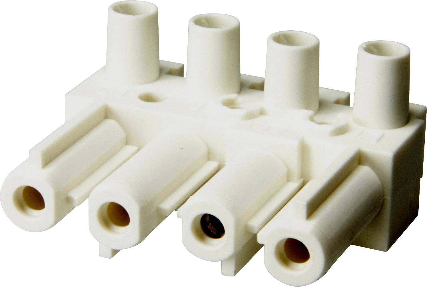 Adels-Contact 165054 Netz-Steckverbinder Buchse, gerade Gesamtpolzahl: 4 + PE 20A Weiß 150St.