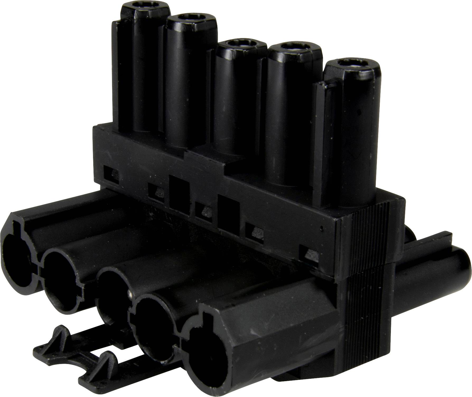 Adels-Contact 167165 T-Verteiler T-Verteiler Gesamtpolzahl: 5 + PE 20A Schwarz 100St.