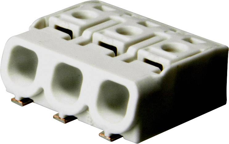 Adels-Contact 351403 SMD-Leiterplattenklemme 2.5mm² Polzahl 3 Weiß 250St.