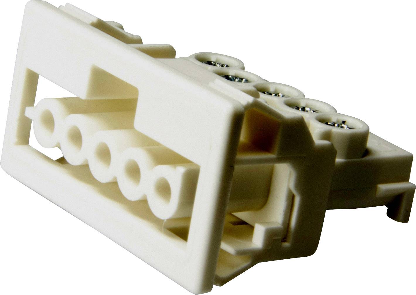 Adels-Contact 148655 Netz-Steckverbinder Buchse, gerade Gesamtpolzahl: 5 + PE 16A Weiß 100St.