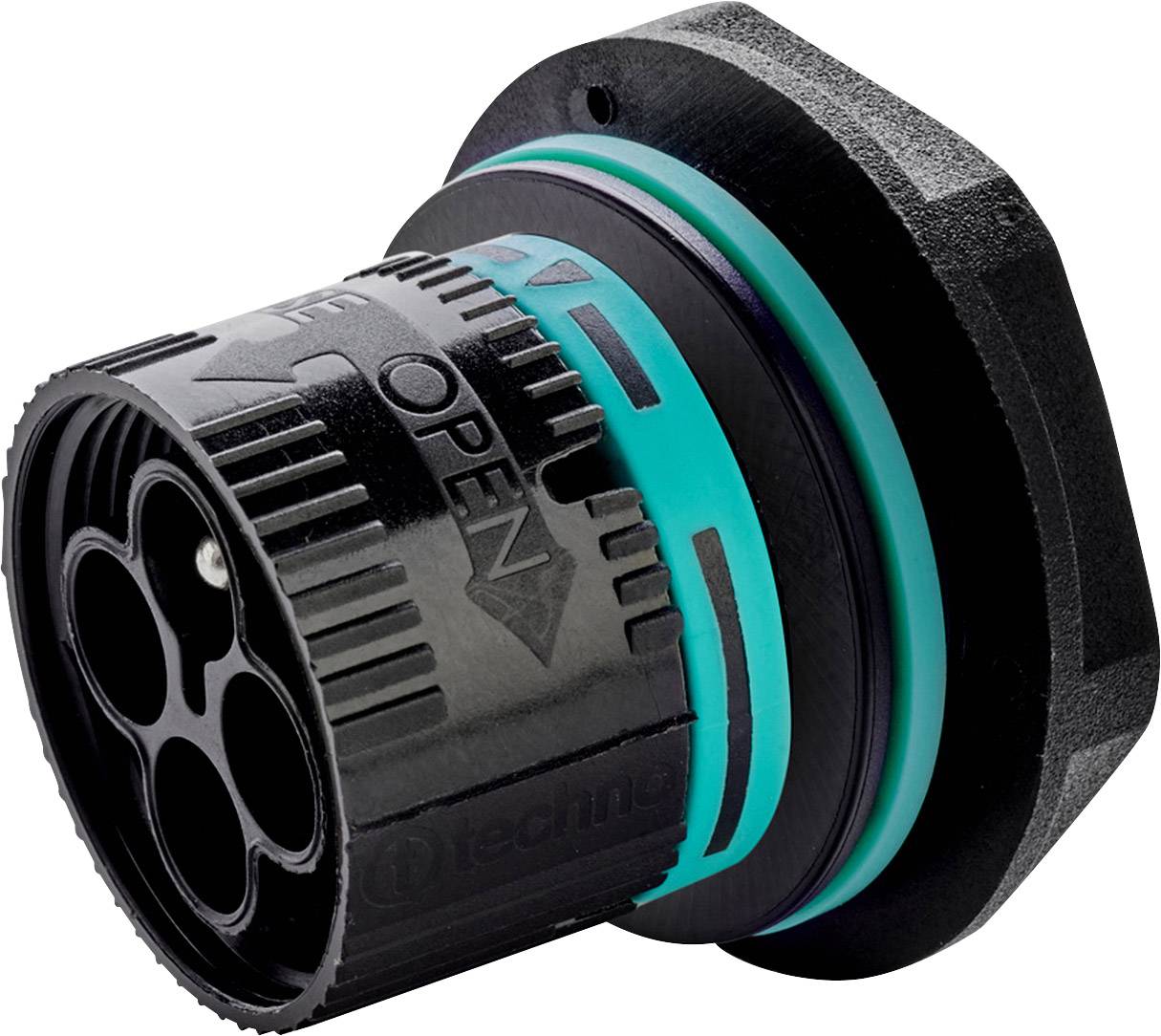 Adels-Contact 24490 Rundsteckverbinder Stecker, Einbau Gesamtpolzahl: 3 + PE 200St.