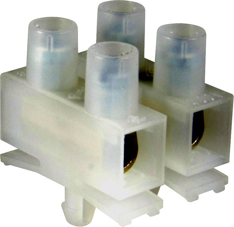 Adels-Contact 124402 Lüsterklemme flexibel: 0.5-6mm² starr: - Polzahl: 2 1000 St. Natur