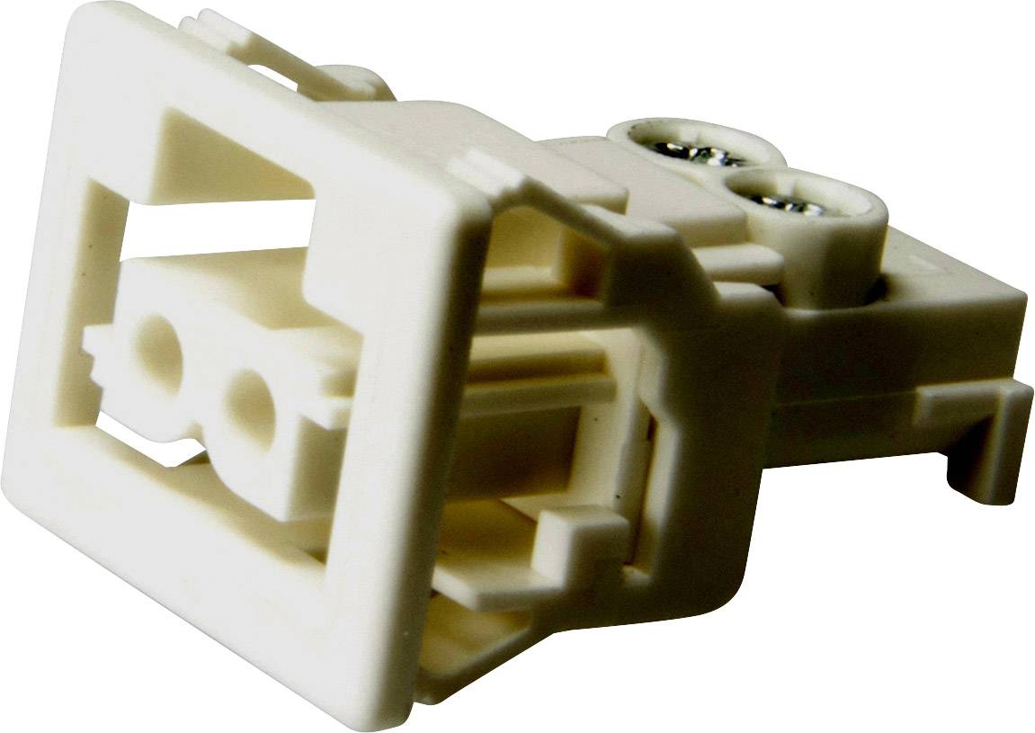 Adels-Contact 148652 Netz-Steckverbinder Buchse, gerade Gesamtpolzahl: 2 16A Weiß 100St.