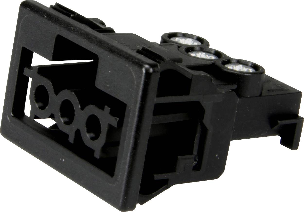 Adels-Contact 148663 Netz-Steckverbinder Buchse, gerade Gesamtpolzahl: 3 + PE 16A Schwarz 200St.
