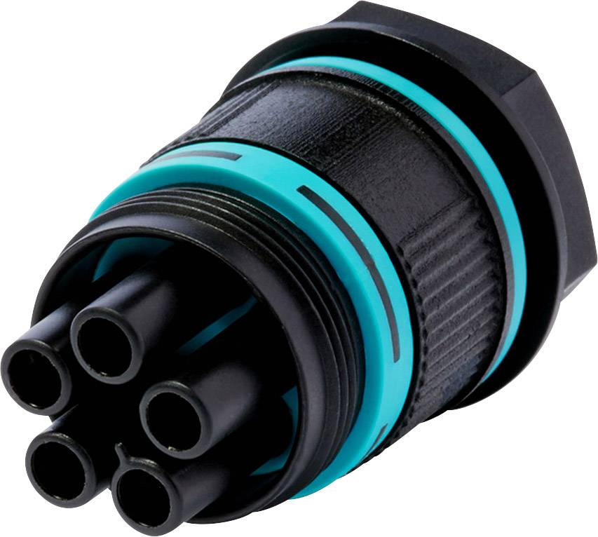 Adels-Contact 24478 Rundsteckverbinder Buchse, Einbau Gesamtpolzahl: 4 + PE 200St.