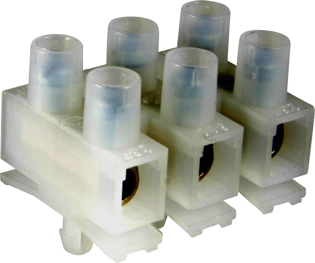 Adels-Contact 124403 Lüsterklemme flexibel: 0.5-6mm² starr: - Polzahl: 3 1000 St. Natur